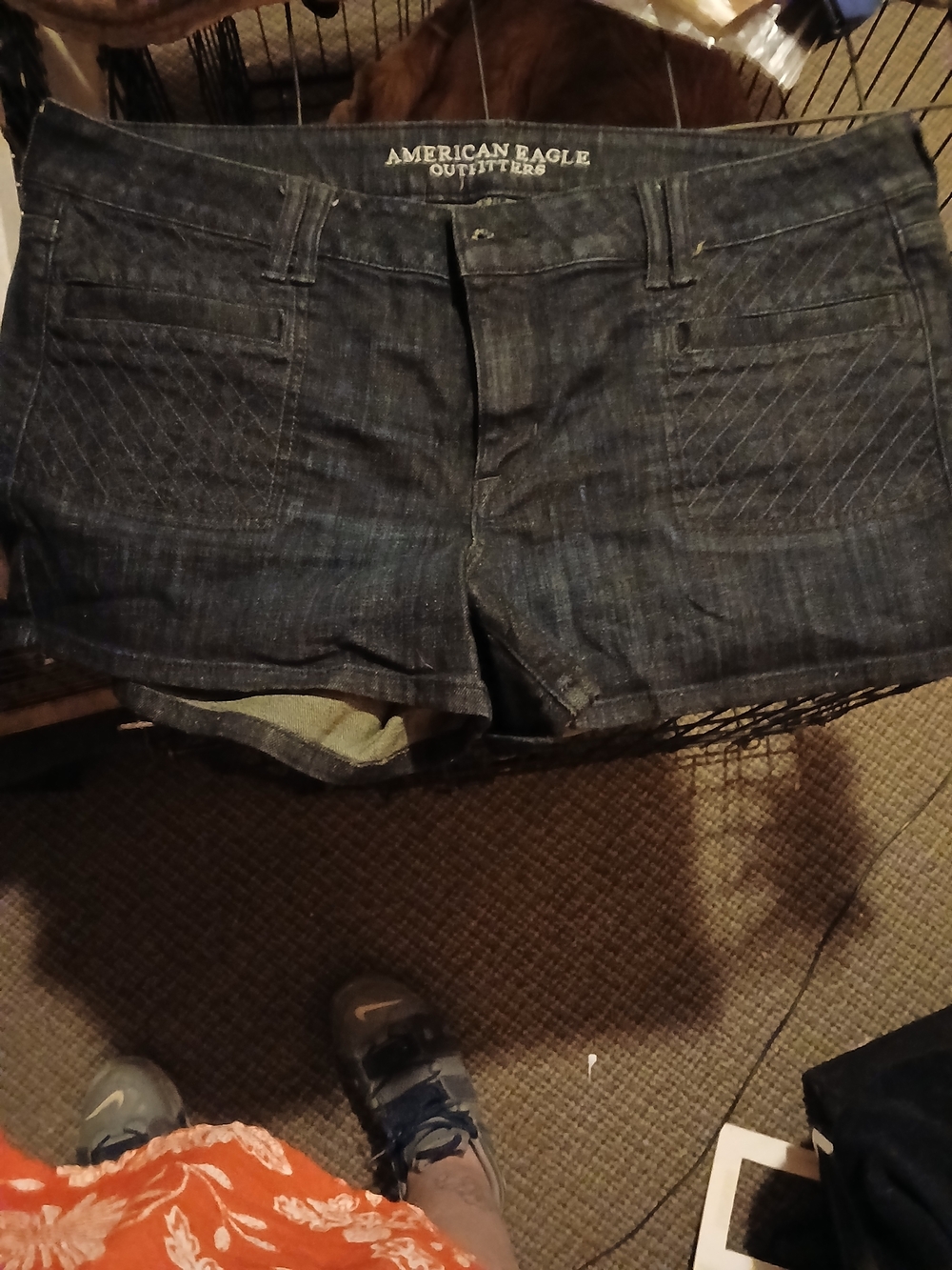 American Eagle Outfitters Indigo Denim Low-Rise Women's Shorts